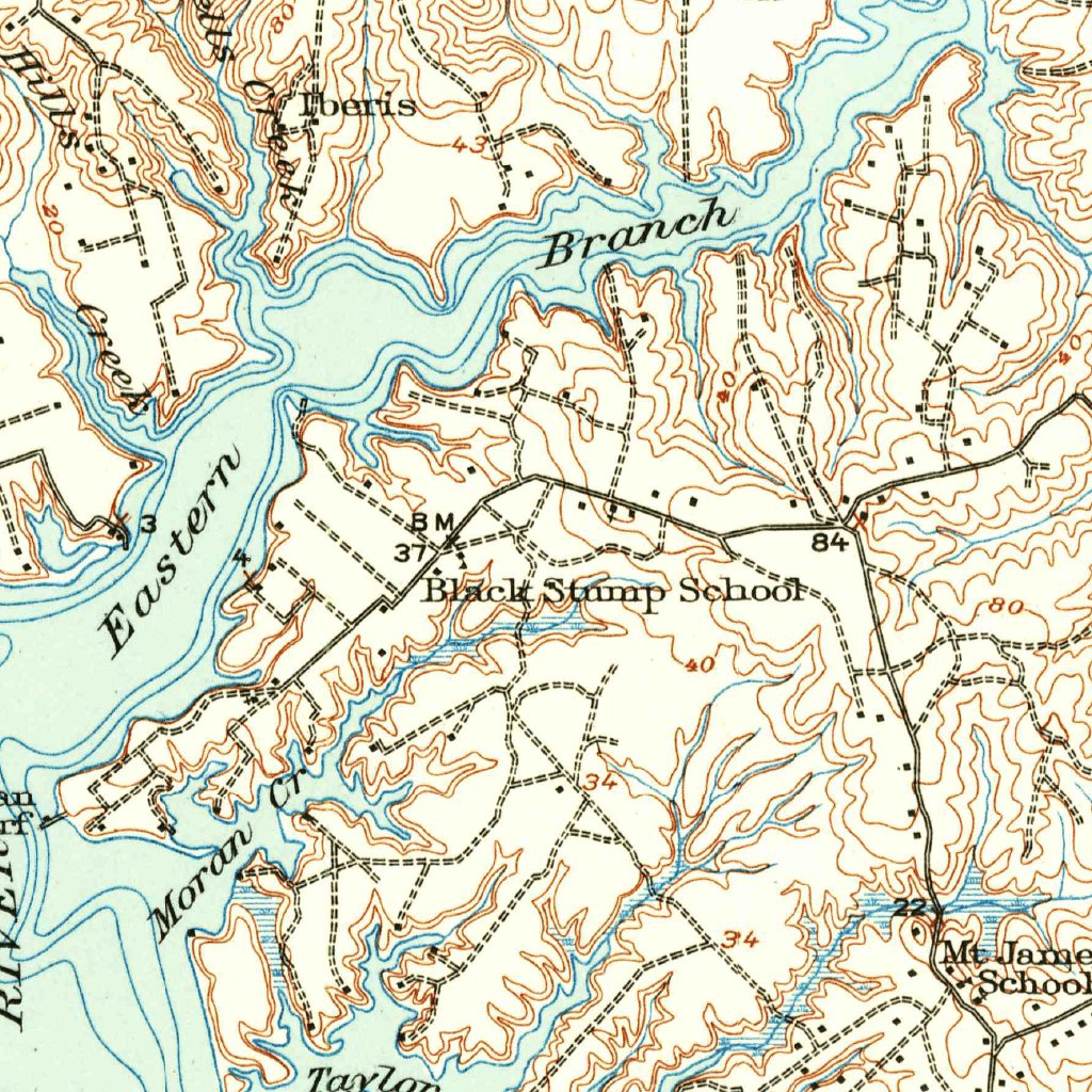 Kilmarnock VA 1916 62500 Scale Map By United States Geological kilmarnock-va-1916-62500-scale-map-by-united-states-geological
