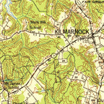 United States Geological Survey Kilmarnock, VA (1942, 62500-Scale) digital map