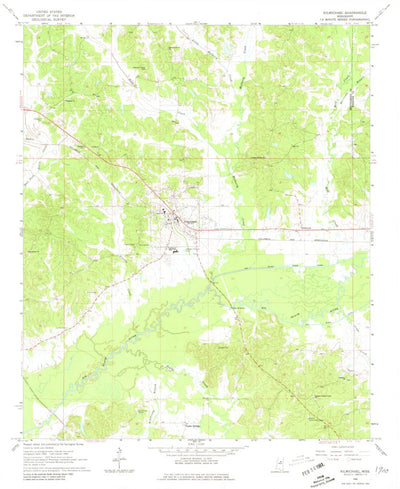 United States Geological Survey Kilmichael, MS (1966, 24000-Scale) digital map