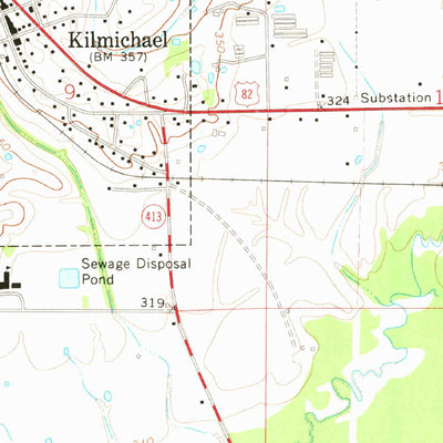 United States Geological Survey Kilmichael, MS (1966, 24000-Scale) digital map