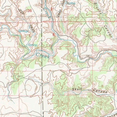 United States Geological Survey Kim, CO-NM-OK (1982, 100000-Scale) digital map