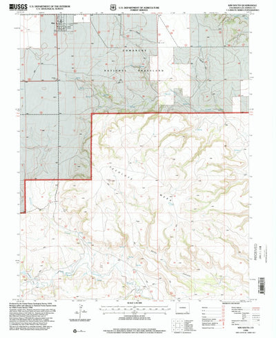 United States Geological Survey Kim South, CO (1996, 24000-Scale) digital map