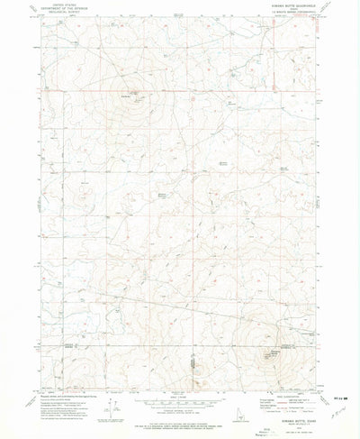 United States Geological Survey Kimama Butte, ID (1972, 24000-Scale) digital map