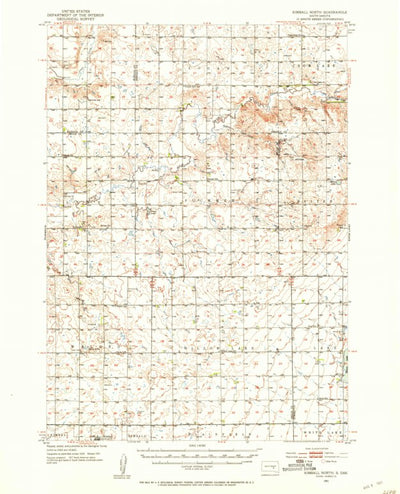 United States Geological Survey Kimball North, SD (1951, 62500-Scale) digital map