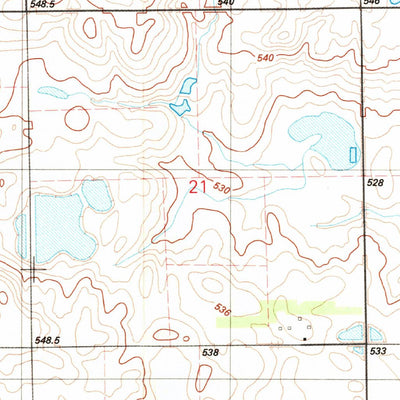 United States Geological Survey Kimball North, SD (1982, 25000-Scale) digital map