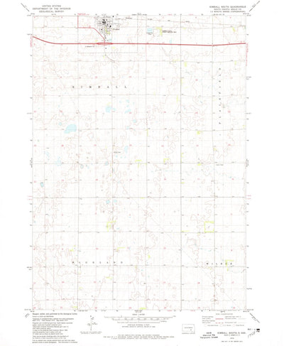 United States Geological Survey Kimball South, SD (1979, 24000-Scale) digital map