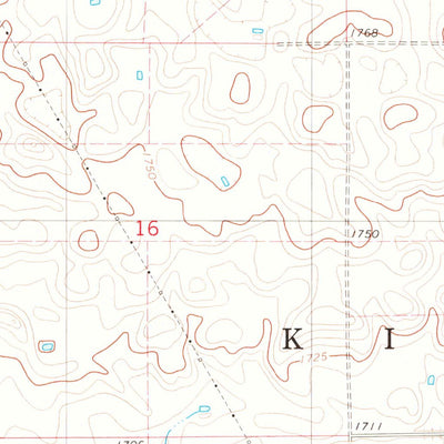 United States Geological Survey Kimball South, SD (1979, 24000-Scale) digital map