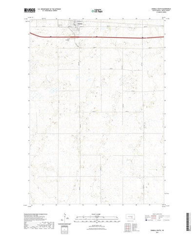 United States Geological Survey Kimball South, SD (2021, 24000-Scale) digital map