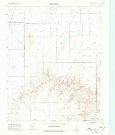 United States Geological Survey Kimball, TX (1962, 24000-Scale) digital map