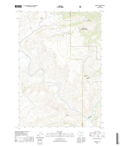 United States Geological Survey Kimberly, OR (2020, 24000-Scale) digital map