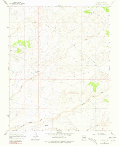 United States Geological Survey Kimbeto, NM (1967, 24000-Scale) digital map