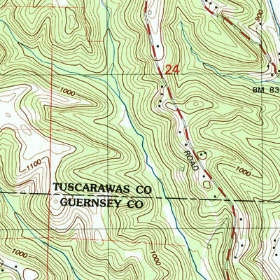 United States Geological Survey Kimbolton, OH (1994, 24000-Scale) digital map
