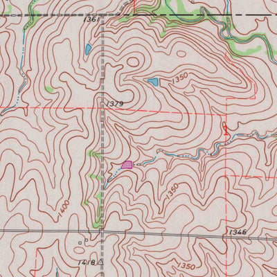 United States Geological Survey Kimeo, KS (1968, 24000-Scale) digital map
