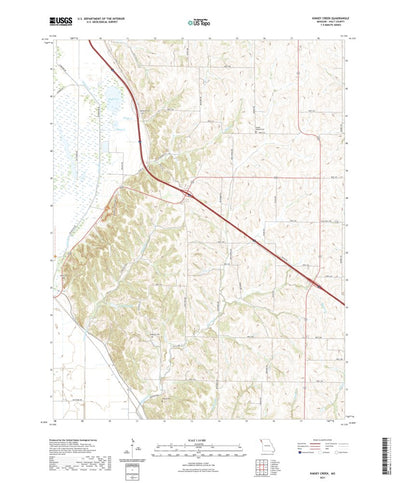 United States Geological Survey Kimsey Creek, MO (2021, 24000-Scale) digital map