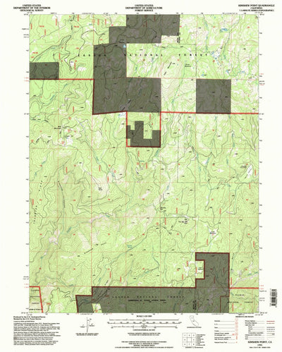 United States Geological Survey Kimshew Point, CA (1995, 24000-Scale) digital map