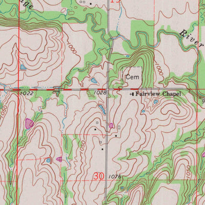 United States Geological Survey Kincaid, KS (1966, 24000-Scale) digital map