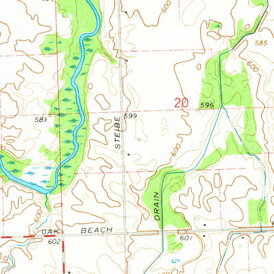 United States Geological Survey Kinde West, MI (1970, 24000-Scale) digital map