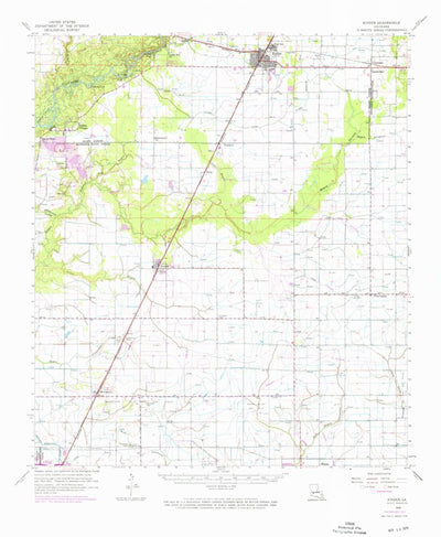 United States Geological Survey Kinder, LA (1959, 62500-Scale) digital map