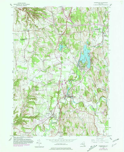 United States Geological Survey Kinderhook, NY (1980, 24000-Scale) digital map