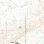 United States Geological Survey Kindt Reservoir, WY (1983, 24000-Scale) digital map