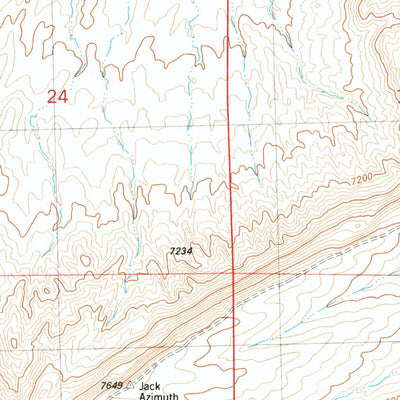 United States Geological Survey Kindt Reservoir, WY (1983, 24000-Scale) digital map
