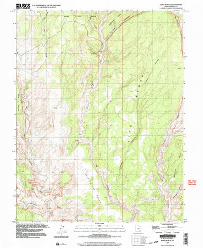 United States Geological Survey King Bench, UT (1997, 24000-Scale) digital map