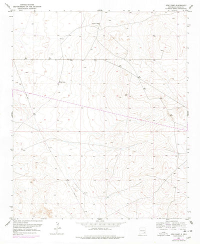 United States Geological Survey King Camp, NM (1951, 24000-Scale) digital map
