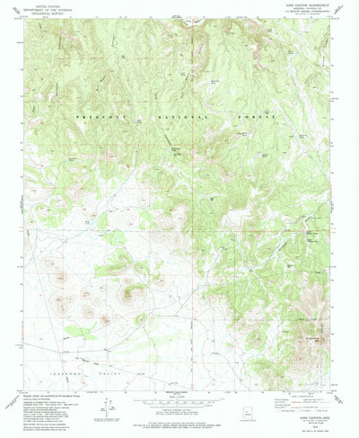 United States Geological Survey King Canyon, AZ (1979, 24000-Scale) digital map