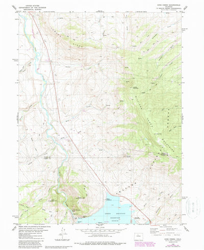United States Geological Survey King Creek, CO (1980, 24000-Scale) digital map