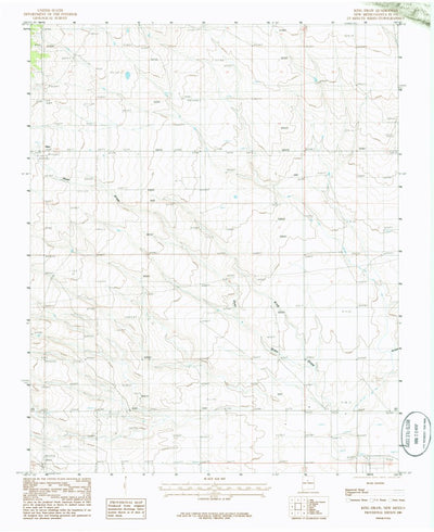 United States Geological Survey King Draw, NM (1986, 24000-Scale) digital map