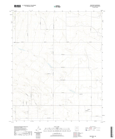 United States Geological Survey King Draw, NM (2020, 24000-Scale) digital map