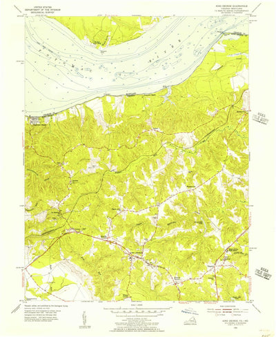 King George, VA-MD (1955, 24000-Scale) Map by United States Geological ...