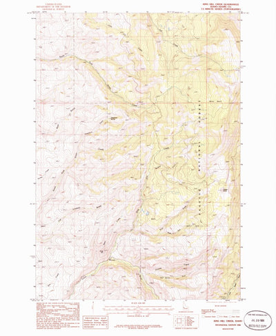 United States Geological Survey King Hill Creek, ID (1986, 24000-Scale) digital map