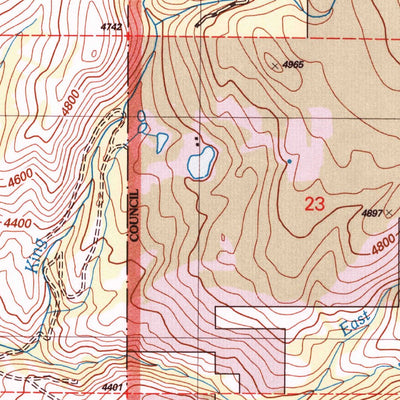 United States Geological Survey King Hill Creek, ID (2004, 24000-Scale) digital map