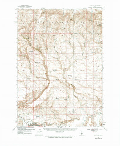 United States Geological Survey King Hill, ID (1958, 62500-Scale) digital map