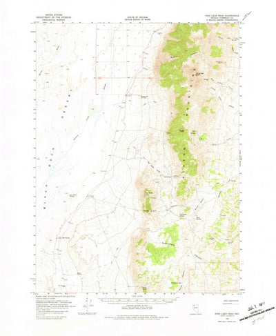 United States Geological Survey King Lear Peak, NV (1966, 62500-Scale) digital map