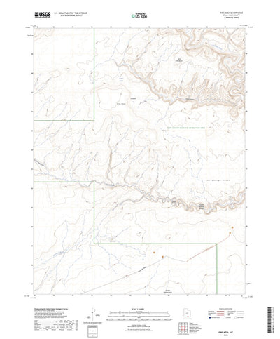 United States Geological Survey King Mesa, UT (2023, 24000-Scale) digital map