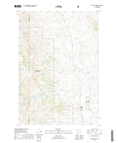 United States Geological Survey King Mountain, MT (2020, 24000-Scale) digital map