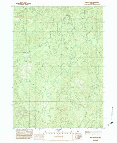 United States Geological Survey King Mountain, OR (1983, 24000-Scale) digital map