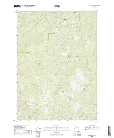 United States Geological Survey King Mountain, OR (2020, 24000-Scale) digital map