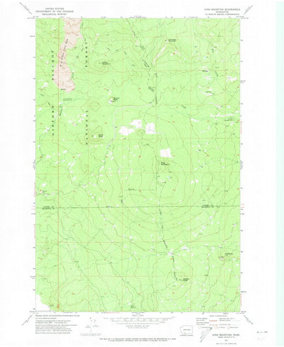 United States Geological Survey King Mountain, WA (1971, 24000-Scale) digital map