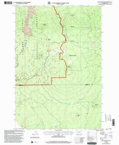 United States Geological Survey King Mountain, WA (1998, 24000-Scale) digital map
