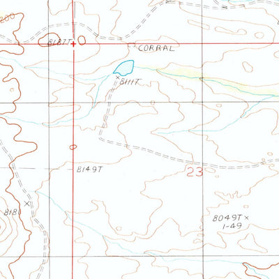 United States Geological Survey King Mountain, WY (1987, 24000-Scale) digital map