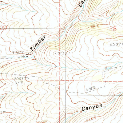United States Geological Survey King Mountain, WY (1987, 24000-Scale) digital map