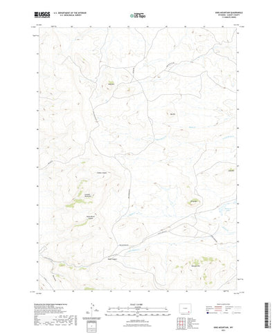 United States Geological Survey King Mountain, WY (2021, 24000-Scale) digital map