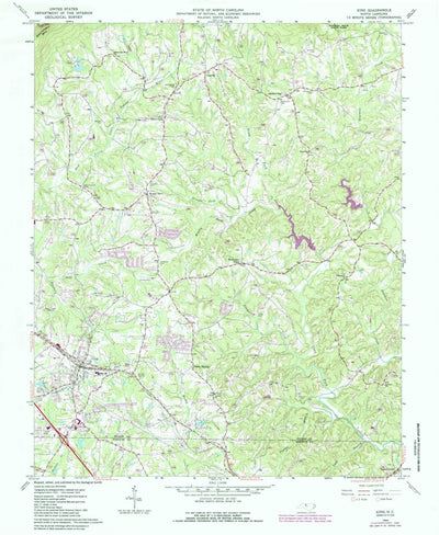 United States Geological Survey King, NC (1964, 24000-Scale) digital map