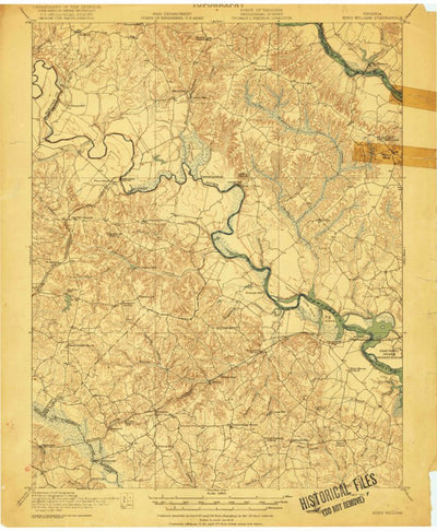 United States Geological Survey King William, VA (1920, 62500-Scale) digital map