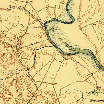 United States Geological Survey King William, VA (1920, 62500-Scale) digital map