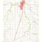 United States Geological Survey Kingfisher, OK (1972, 24000-Scale) digital map