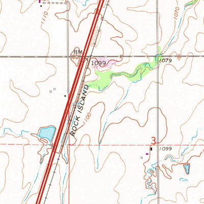 United States Geological Survey Kingfisher, OK (1972, 24000-Scale) digital map